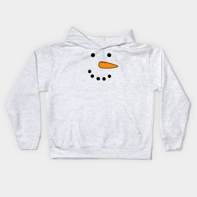 Cute Doodle Snowman Face, made by EndlessEmporium Kids Hoodie by EndlessEmporium